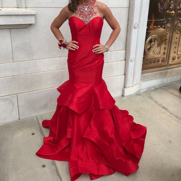 alyce paris red dress